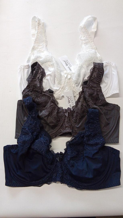 Sutien modelator pentru femei Curve Muse Minimizer, cu broderie din dantelă, pachet de 3, Marimea 85C [2]