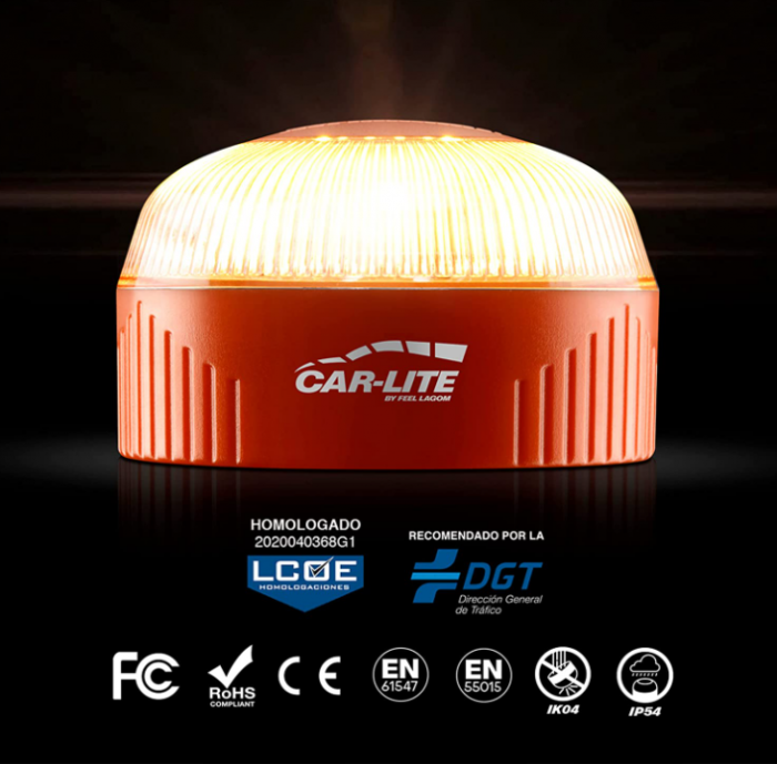 SVE Lumină de urgență pentru mașină CAR-LITE omologat DGT V16 Feel Lagom, 84 x 60 mm [2]