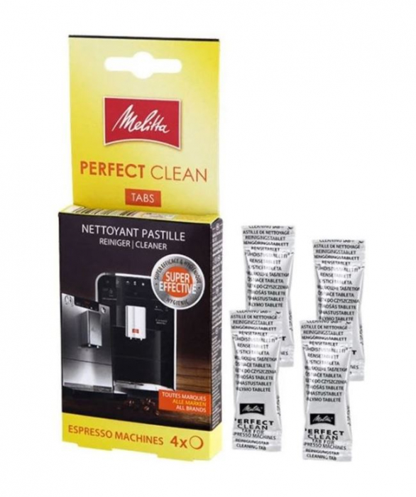 Tablete de curatare pentru espressor, Melitta 6762481 Perfect Clean, 4 buc x 1.8 g [2]