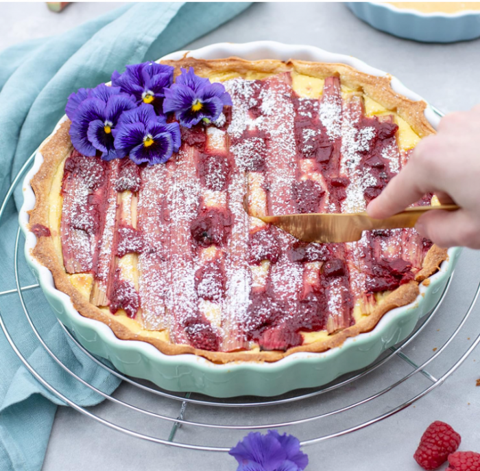 Tava pentru tarta MÄSER 931142 rotunda de copt, Ø 27 cm, ceramica, verde [7]