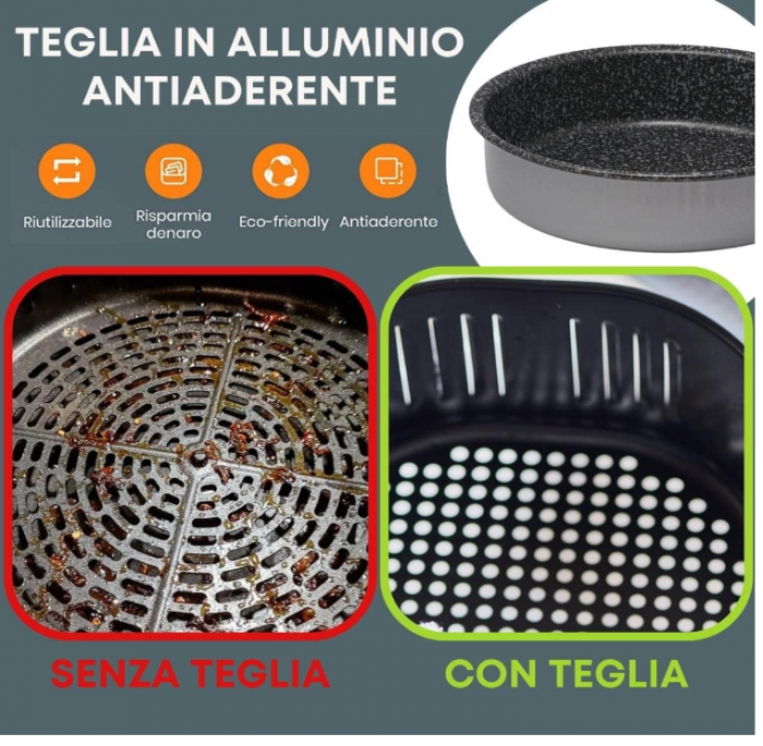 Tavă rotundă de copt pentru friteuza cu aer cald NAMAI 18 cm [5]