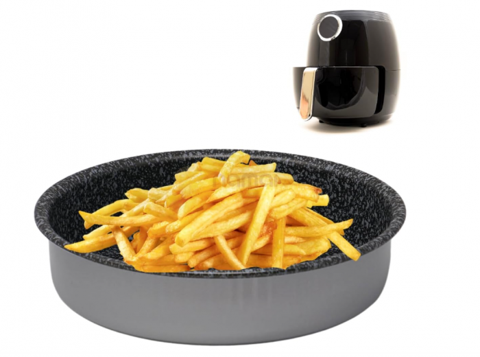 Tavă rotundă de copt pentru friteuza cu aer cald NAMAI 18 cm [1]