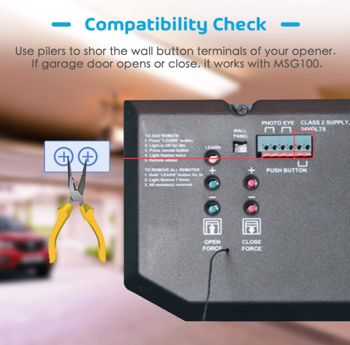 Telecomandă fără fir inteligentă pentru ușă de garaj , compatibilă cu Alexa, Asistent Google, control prin aplicatie [2]