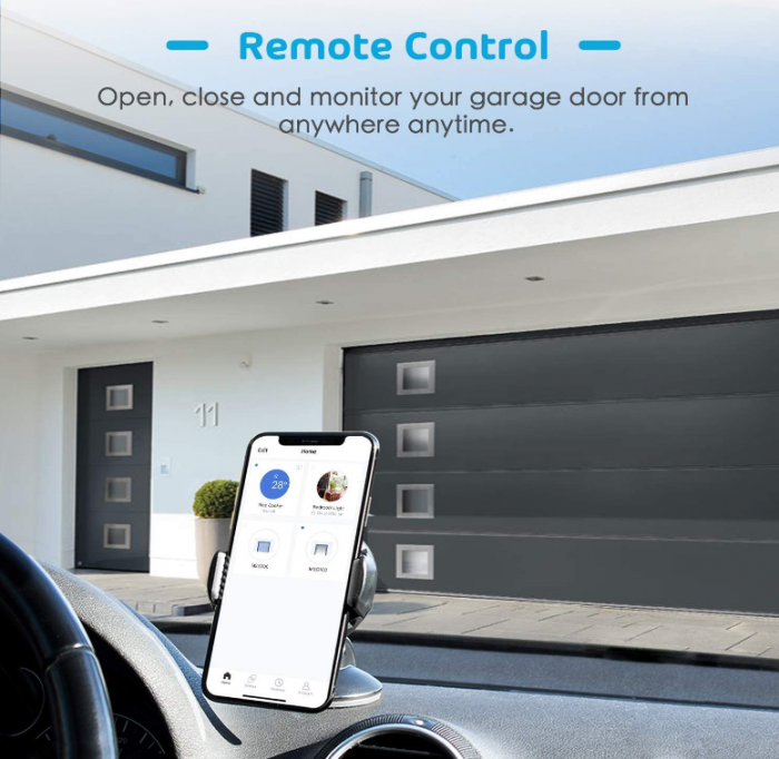 Telecomandă fără fir inteligentă pentru ușă de garaj , compatibilă cu Alexa, Asistent Google, control prin aplicatie [4]