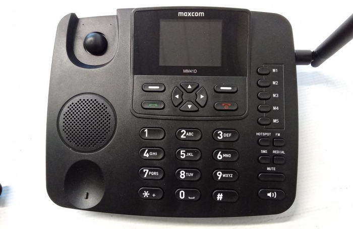 Telefon fix Maxcom MM41D, Port RJ45, hotspot WiFi, Negru [4]