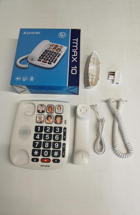 Telefon fix pentru seniori Alcatel TMAX 10, cu taste mari, alb [2]