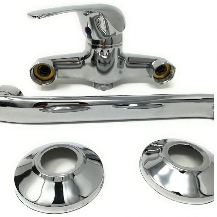 TEMPO DI SALDI Baterie de Perete pentru Chiuveta de Bucatarie sau Baie, robinet cromat [7]