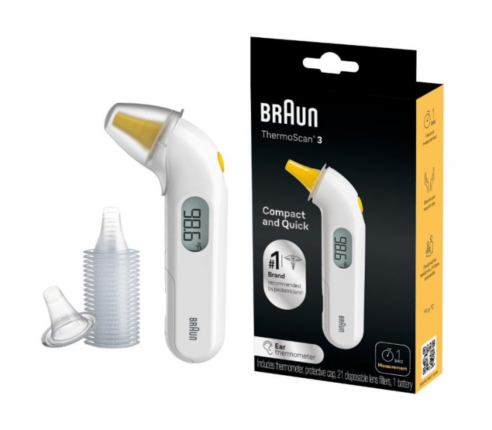 Termometru digital Braun Thermoscan3 pentru ureche, pentru bebelusi, IRT3030 [1]