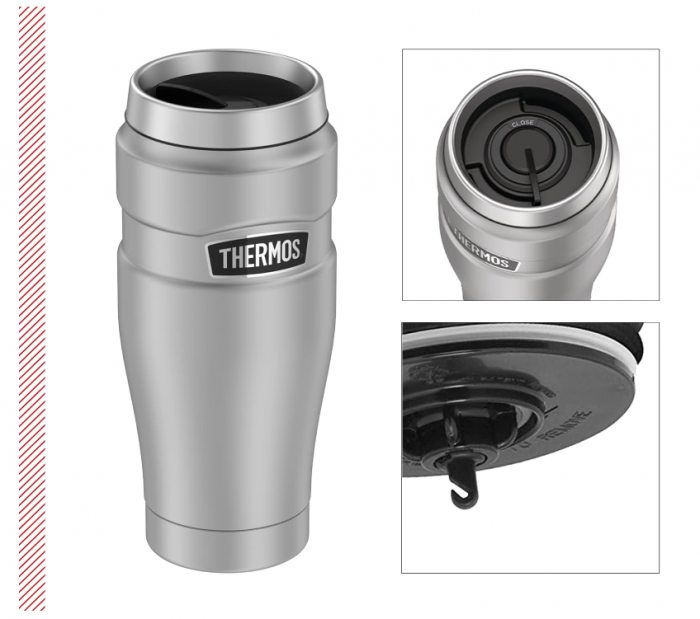 Termos/Cană termoizolantă THERMOS, 0,47 l, oțel inoxidabil mat [4]