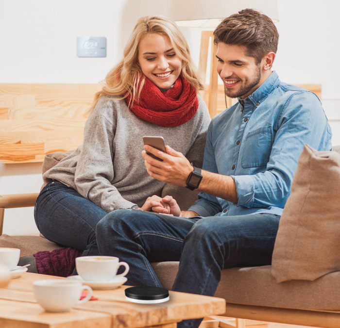 Termostat inteligent BLISS2, Finder, gestionabil prin aplicație, cu asistenți vocali, Tip 1CB190050007POA, Seria 1C Finder [7]