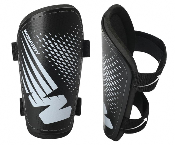 Tibiere Wonarby, Aparatori Fotbal pentru tineri, Negru, Marimea L(11.5 - 21.8 cm, 15- 18 ani) [1]