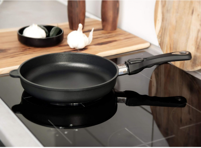 Tigaie AMT Gastroguss Diametru 32 cm, Înălțime 5 cm, Mâner detașabil, Aluminiu, AMZN-532-Z20B [6]