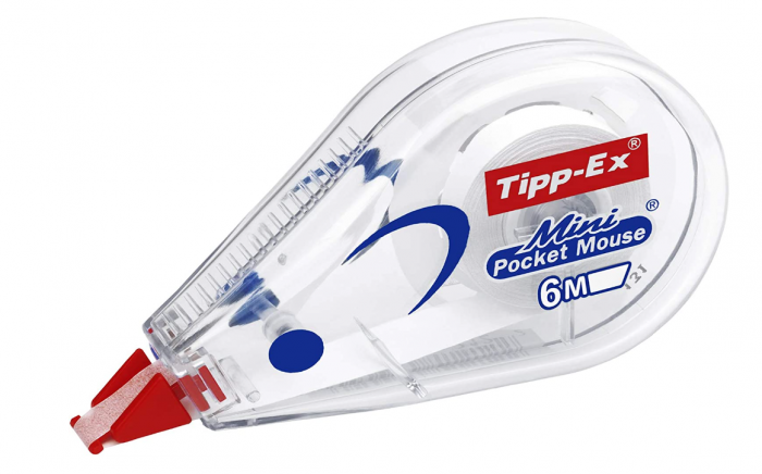 Tipp-Ex Benzi de corectare rezistente la rupere cu alunecare lină, culoare albă, 6m x 5mm, cutie de 10 [4]