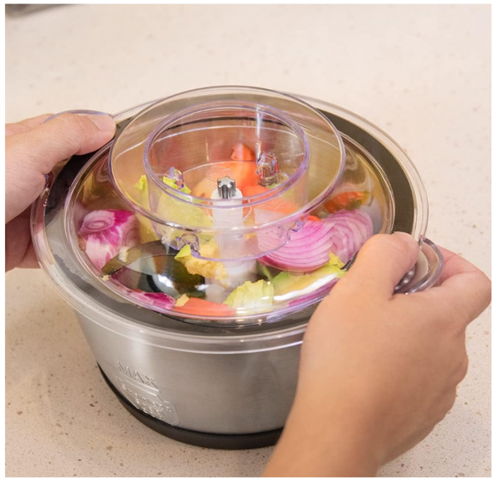 Tocator Cecotec ChopBeat 1500 TitanBlack, 600W, 4 lame de titan negru [12]