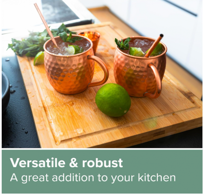 Tocator din lemn de bambus Coninx 45x30x2.5cm, fund de lemn [6]