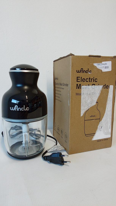 Tocător electric multifuncțional Wancle, Robot de bucătărie, 600 ml, 350 W, 6 lame (Negru) [2]