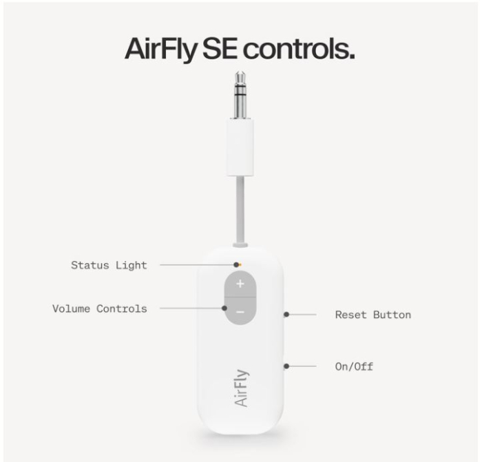 Transmitator wireless AirFly TwelveSouth, Compatibil cu Apple Airpods, Alb [9]