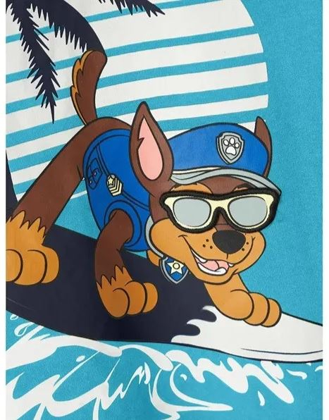 Tricou cu maneca scurta pentru baieti NAME IT Pawpatrol 13215586, albastru, EU 92 / 1.5 - 2 ani [3]