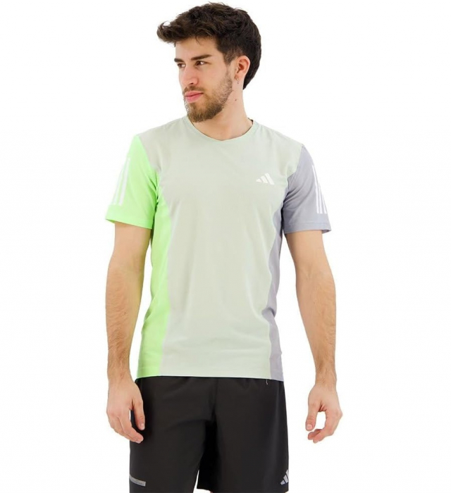 Tricou cu maneca scurta pentru barbati Adidas Own The Run Colorblock, XL [1]
