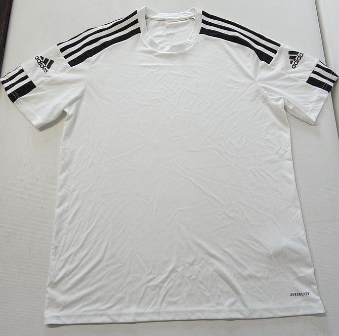 Tricou cu mânecă scurtă pentru bărbați Adidas Squadra 21, GN5723, alb/negru, L [4]