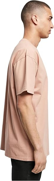 Tricou cu maneca scurta pentru barbati Build Your Brand BY102, oversize, roz, XXL [2]