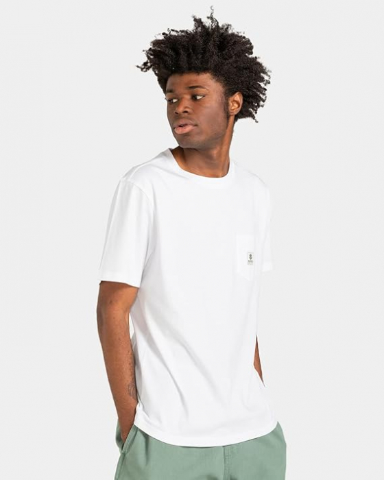 Tricou cu maneca scurta pentru barbati Element Basic Pocket ELYKT00116, alb, M [8]