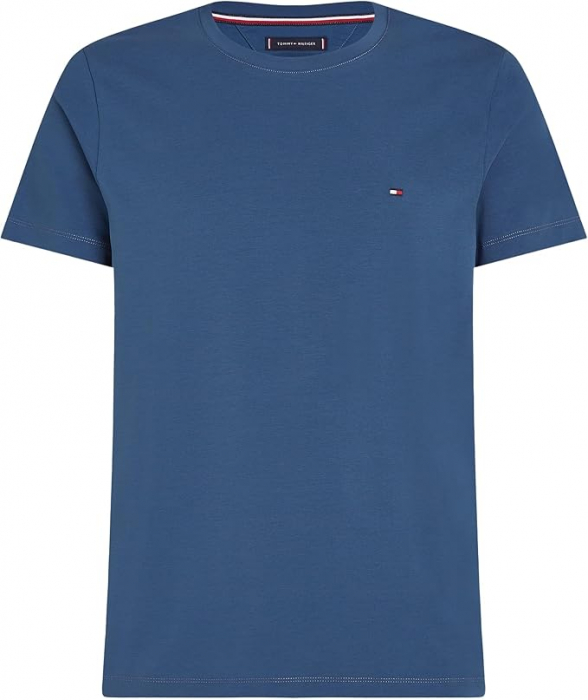 Tricou cu maneca scurta pentru barbati Tommy Hilfiger MW0MW10800, Slim Fit, albastru, L [5]
