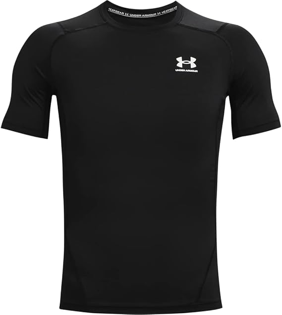Tricou cu mânecă scurtă pentru bărbați Under Armour UA HG Armour Comp SS, negru, XL [1]
