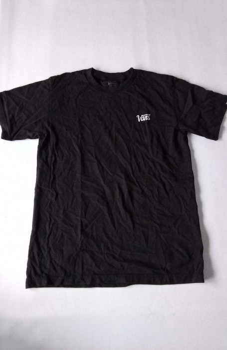 Tricou cu maneca scurta pentru barbati Vans Mini Script, negru, S - OUTLET [2]