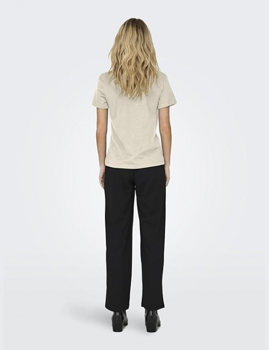 Tricou cu maneca scurta pentru femei ONLY Onlkita Reg S/S Mix Top Box CS Jrs Ex, crem, L [4]