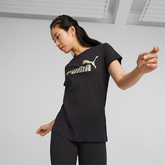 Tricou cu maneca scurta pentru femei PUMA ESS+ Nova Shine Tee, negru, S [4]