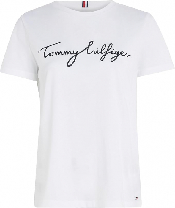 Tricou cu maneca scurta pentru femei Tommy Hilfiger WW0WW24967, alb, 3XL [7]