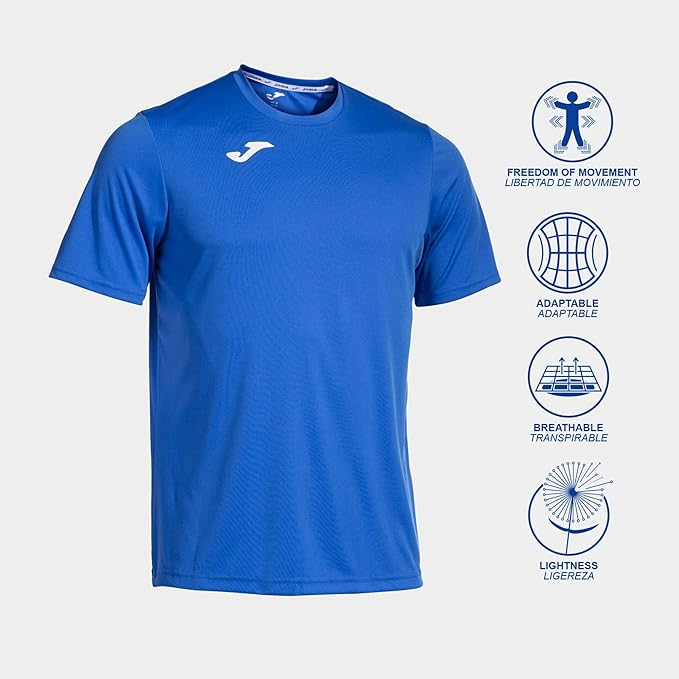 Tricou cu maneca scurta sport Joma Combi M/C pentru bărbați, albastru, XXS [2]
