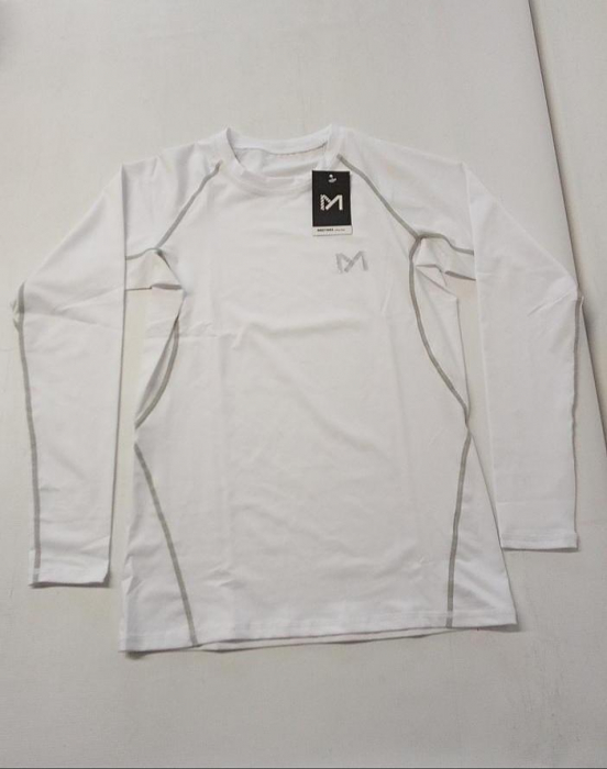 Tricou de compresie cu maneca lunga pentru barbati Meetwee, alb, S [6]
