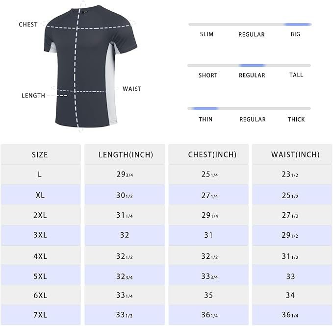 Tricou pentru inot cu maneca scurta Feooohosi, protectie solara, bleumarin, 5XL [2]