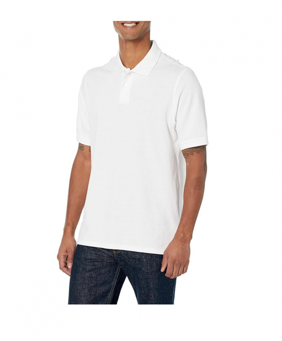 Tricou polo cu maneca scurta Amazon Essentials, alb, XXL [1]