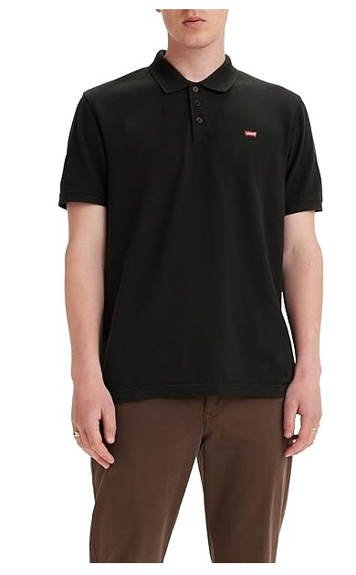 Tricou polo cu maneca scurta pentru barbati Levi's Housemark, negru, XL [1]