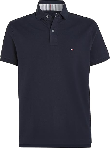 Tricou polo cu mânecă scurtă pentru bărbați Tommy Hilfiger MW0MW17770, bleumarin, L [7]