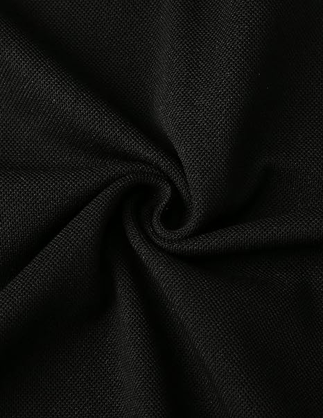 Tricou polo LIUPMWE pentru bărbați cu mânecă scurtă, cu model în carouri, Marimea M [8]