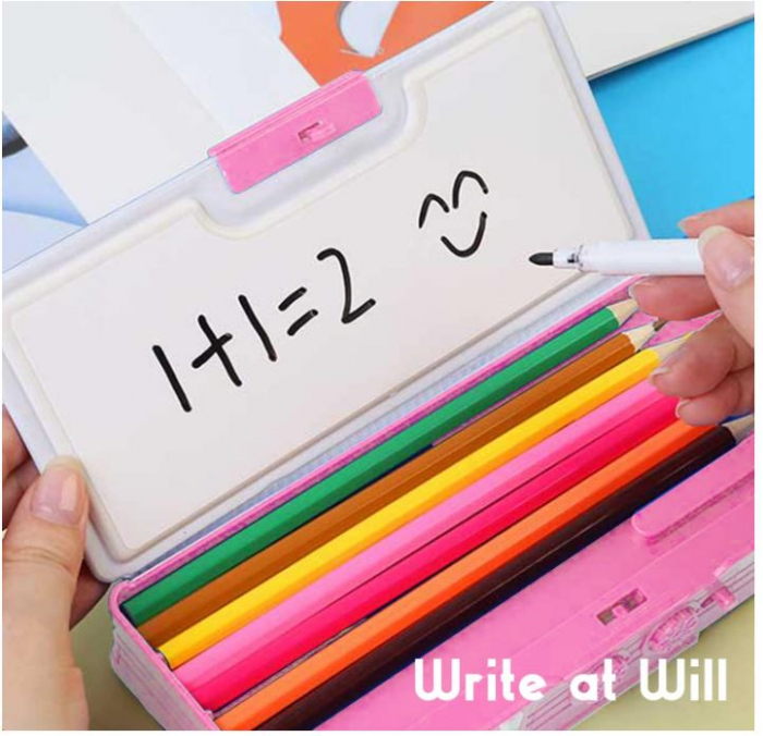 Trusa pentru rechizite scolare LilyBeauty, tip Pop Up, roz [3]