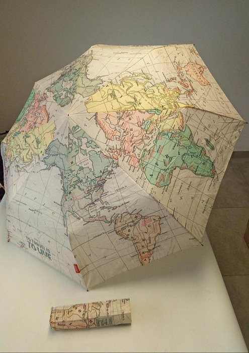 Umbrela pliabila Legami Umb0003 Travel, model cu harta, 100 cm [4]