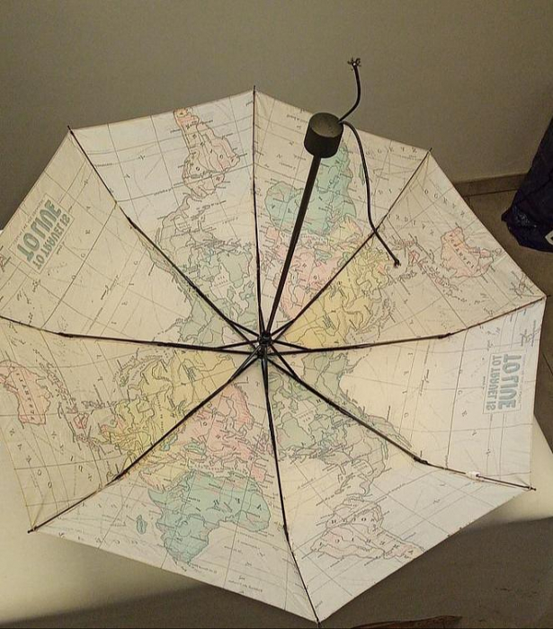 Umbrela pliabila Legami Umb0003 Travel, model cu harta, 100 cm [3]