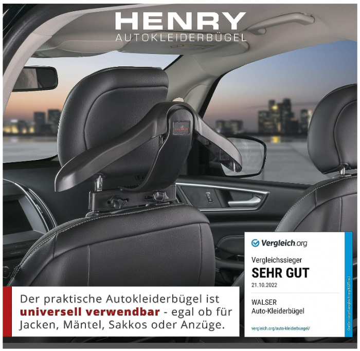 Umeraș pentru tetiera mașină Walser, cuier pentru haine [3]