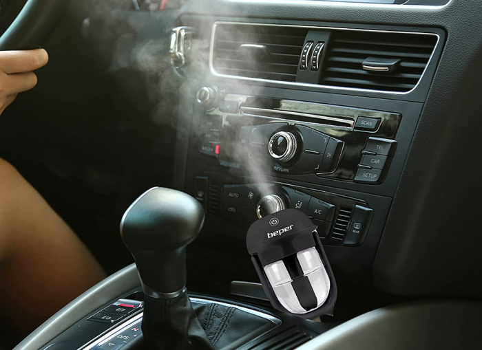 Umidificator cu functie de aromatarapie pentru auto Beper, 25 ml, Negru [7]