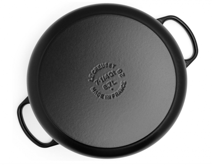 Vas pentru gatit, Oală cu capac Le Creuset Signature , din fontă emailată, 28 cm, 6,7 litri, negru mat [8]