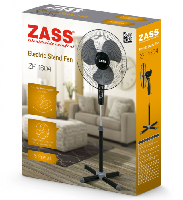 Ventilator cu picior Zass ZF 1604, 45 W, 3 viteze [4]
