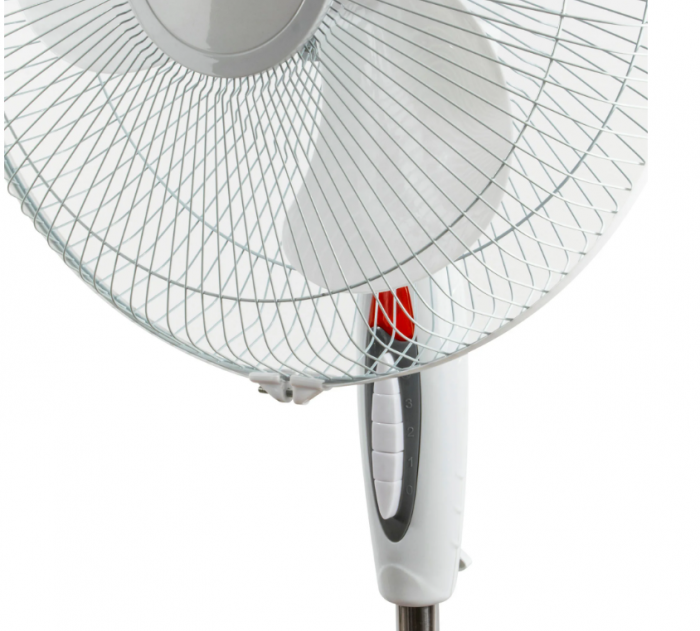 Ventilator cu picior Zass ZF 1605, 41cm diametru, 45 W, Motor silentios si puternic, Culoare Alb [4]