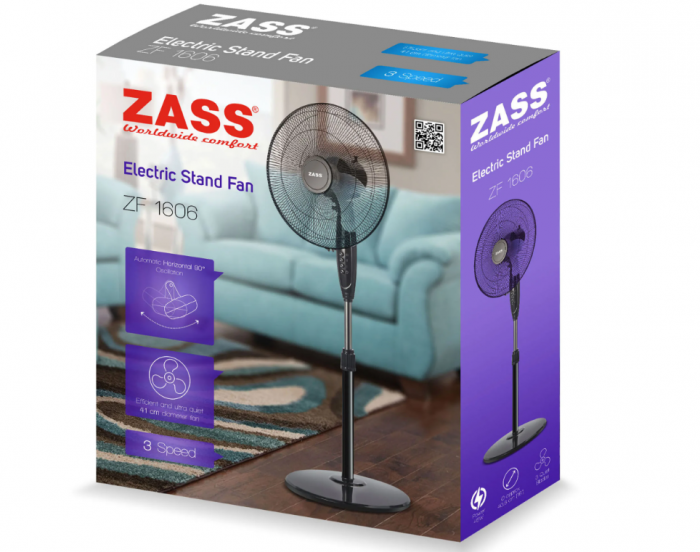 Ventilator cu picior Zass ZF 1606, 45 W, 3 viteze [4]