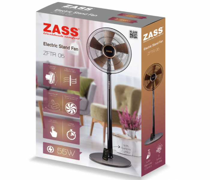 Ventilator cu picior Zass ZFTR 05, 55 W, 3 viteze [5]