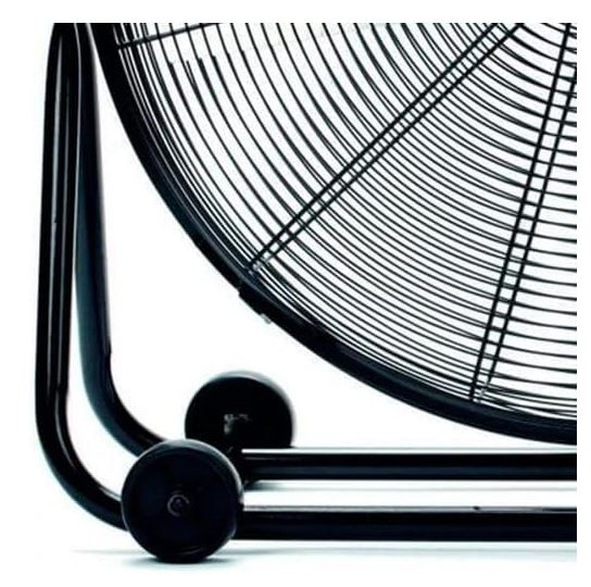 Ventilator industrial de podea Bastilipo Hurricane 140W din oțel inoxidabil cu 3 viteze, negru [6]